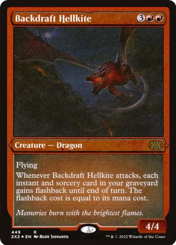 Backdraft Hellkite (Foil Etched) (449), Double Masters 2022 — Magic card price