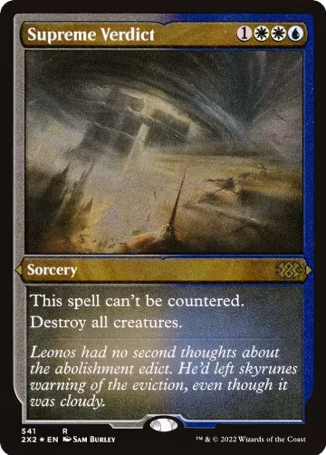 Supreme Verdict (Foil Etched) (541), Double Masters 2022 — Magic card price