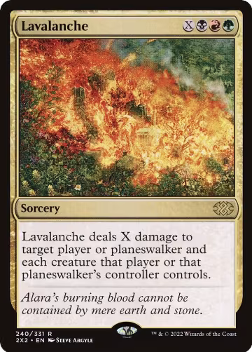 Lavalanche (240), Double Masters 2022 — Magic card price