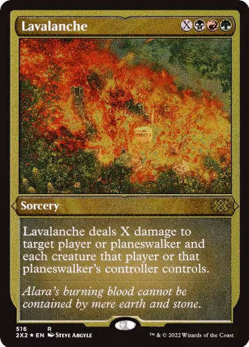 Lavalanche (Foil Etched) (516), Double Masters 2022 — Magic card price