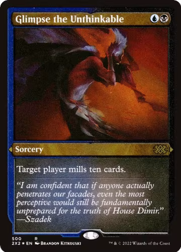 Glimpse the Unthinkable (Foil Etched) (500), Double Masters 2022 — Magic card price