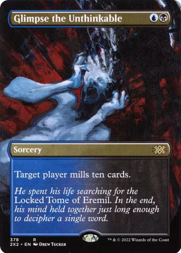 Glimpse the Unthinkable (Borderless) (378), Double Masters 2022 — Magic card price