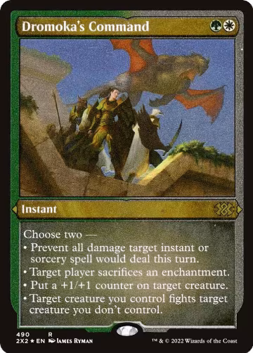 Dromoka's Command (Foil Etched) (490), Double Masters 2022 — Magic card price