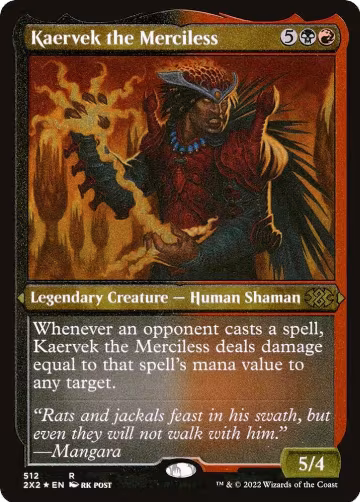 Kaervek the Merciless (Foil Etched) (512), Double Masters 2022 — Magic card price