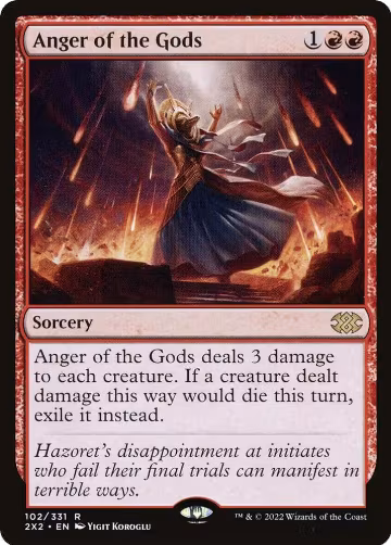 Anger of the Gods (102), Double Masters 2022 — Magic card price