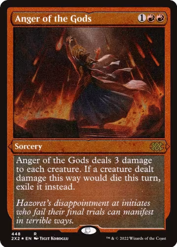 Anger of the Gods (Foil Etched) (448), Double Masters 2022 — Magic card price