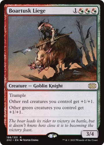 Boartusk Liege (186), Double Masters 2022 — Magic card price