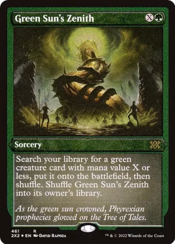 Green Sun's Zenith (Foil Etched) (461), Double Masters 2022 — Magic card price