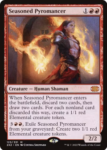 Seasoned Pyromancer (123), Double Masters 2022 — Magic card price