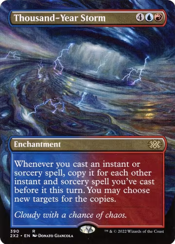 Thousand-Year Storm (Borderless) (390), Double Masters 2022 — Magic card price