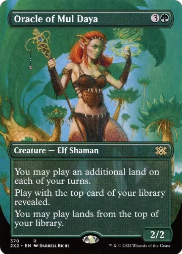 Oracle of Mul Daya (Borderless) (370), Double Masters 2022 — Magic card price