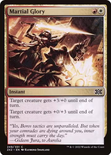 Martial Glory (249), Double Masters 2022 — Magic card price