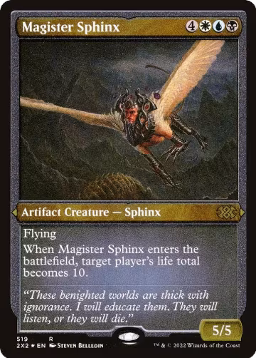 Magister Sphinx (Foil Etched) (519), Double Masters 2022 — Magic card price