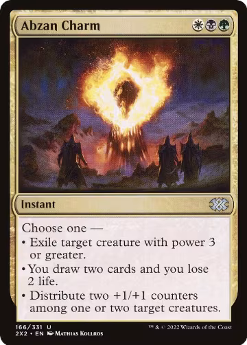 Abzan Charm (166), Double Masters 2022 — Magic card price