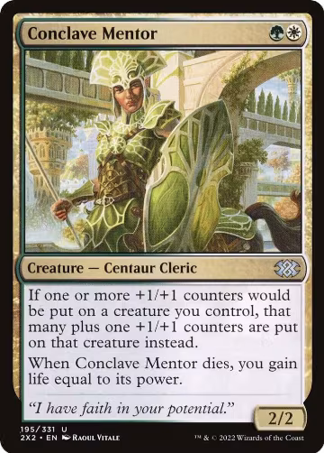 Conclave Mentor (195), Double Masters 2022 — Magic card price
