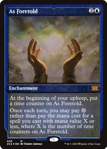 As Foretold (Foil Etched) (426), Double Masters 2022 — Magic card price