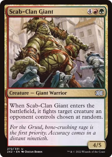 Scab-Clan Giant (272), Double Masters 2022 — Magic card price