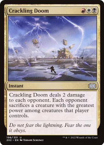 Crackling Doom (196), Double Masters 2022 — Magic card price