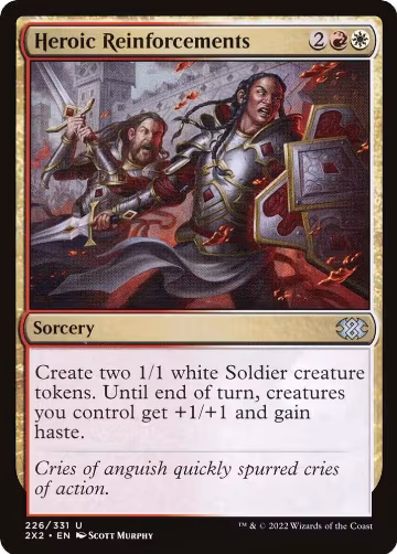Heroic Reinforcements (226), Double Masters 2022 — Magic card price