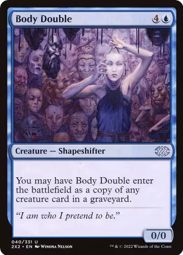 Body Double (40), Double Masters 2022 — Magic card price