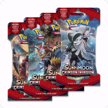 Crimson Invasion Sleeved Booster Pack Art Bundle [Set of 4], SM - Crimson Invasion — Pokémon sealed product price