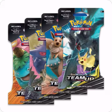 Team Up Sleeved Booster Pack Art Bundle [Set of 4], SM - Team Up — Pokémon card price
