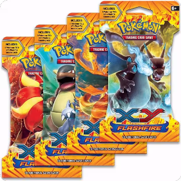 Flashfire Sleeved Booster Pack Art Bundle [Set of 4], XY - Flashfire — Pokémon sealed product price