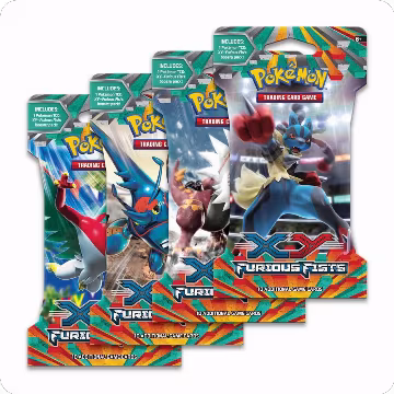 Furious Fists Sleeved Booster Pack Art Bundle [Set of 4], XY - Furious Fists — Pokémon card price