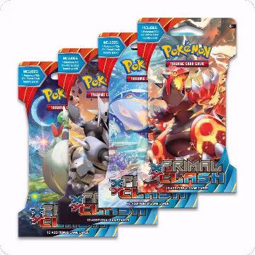 Primal Clash Sleeved Booster Pack Art Bundle [Set of 4], XY - Primal Clash — Pokémon sealed product price