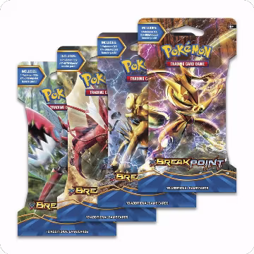 BREAKpoint Sleeved Booster Pack Art Bundle [Set of 4], XY - BREAKpoint — Pokémon sealed product price