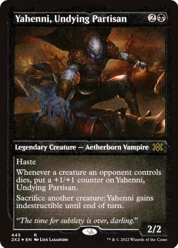 Yahenni, Undying Partisan (Foil Etched) (445), Double Masters 2022 — Magic card price