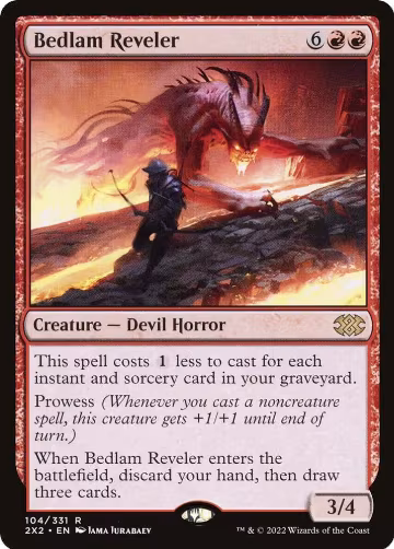 Bedlam Reveler (104), Double Masters 2022 — Magic card price