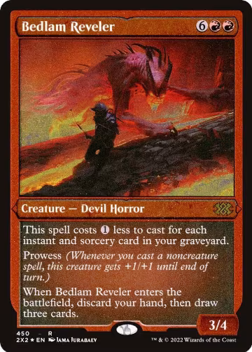Bedlam Reveler (Foil Etched) (450), Double Masters 2022 — Magic card price