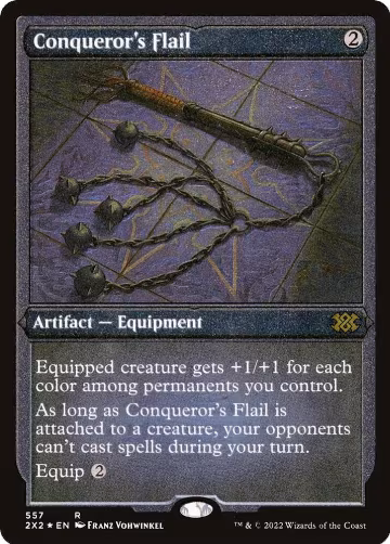 Conqueror's Flail (Foil Etched) (557), Double Masters 2022 — Magic card price