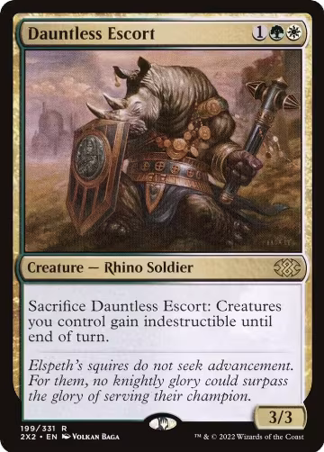 Dauntless Escort (199), Double Masters 2022 — Magic card price
