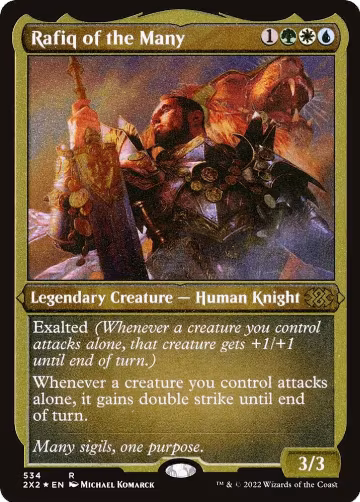 Rafiq of the Many (Foil Etched) (534), Double Masters 2022 — Magic card price