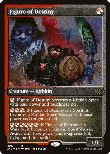 Figure of Destiny (Foil Etched) (496), Double Masters 2022 — Magic card price
