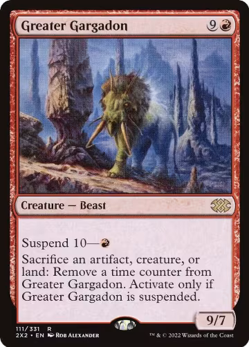 Greater Gargadon (111), Double Masters 2022 — Magic card price