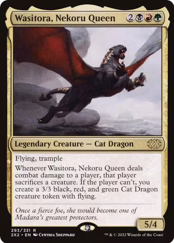 Wasitora, Nekoru Queen (293), Double Masters 2022 — Magic card price
