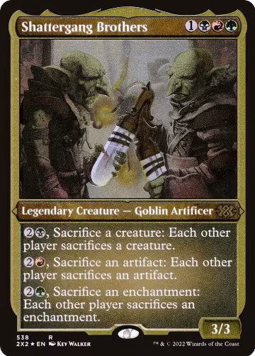 Shattergang Brothers (Foil Etched) (538), Double Masters 2022 — Magic card price