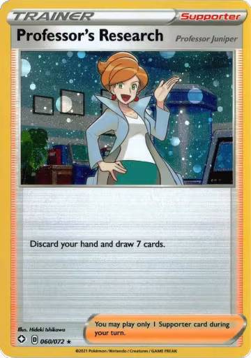 Professor's Research [Professor Juniper] - 060/072 (Cosmos Holo) (060/072), Deck Exclusives — Pokémon card price
