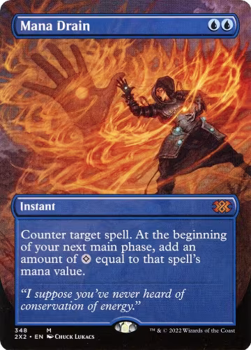 Mana Drain (Borderless) (348), Double Masters 2022 — Magic card price