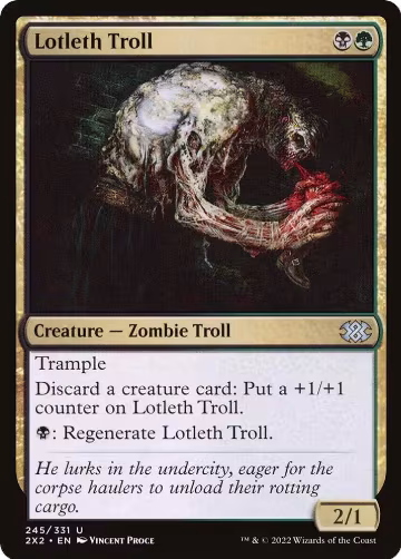 Lotleth Troll (245), Double Masters 2022 — Magic card price