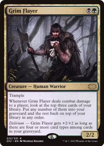 Grim Flayer (222), Double Masters 2022 — Magic card price
