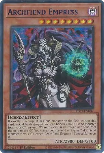 Archfiend Empress (Blue) (LDS3-EN007), Legendary Duelists: Season 3 — Yu-Gi-Oh! card price