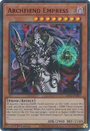 Archfiend Empress (Red) (LDS3-EN007), Legendary Duelists: Season 3 — Yu-Gi-Oh! card price