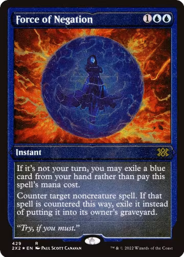 Force of Negation (Foil Etched) (429), Double Masters 2022 — Magic card price