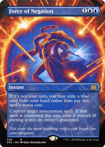 Force of Negation (Borderless) (346), Double Masters 2022 — Magic card price