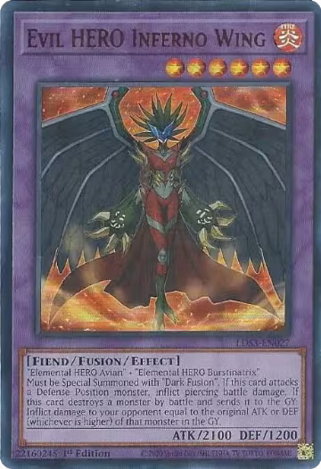 Evil HERO Inferno Wing (Red) (LDS3-EN027), Legendary Duelists: Season 3 — Yu-Gi-Oh! card price