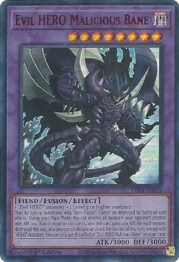 Evil HERO Malicious Bane (Red) (LDS3-EN033), Legendary Duelists: Season 3 — Yu-Gi-Oh! card price
